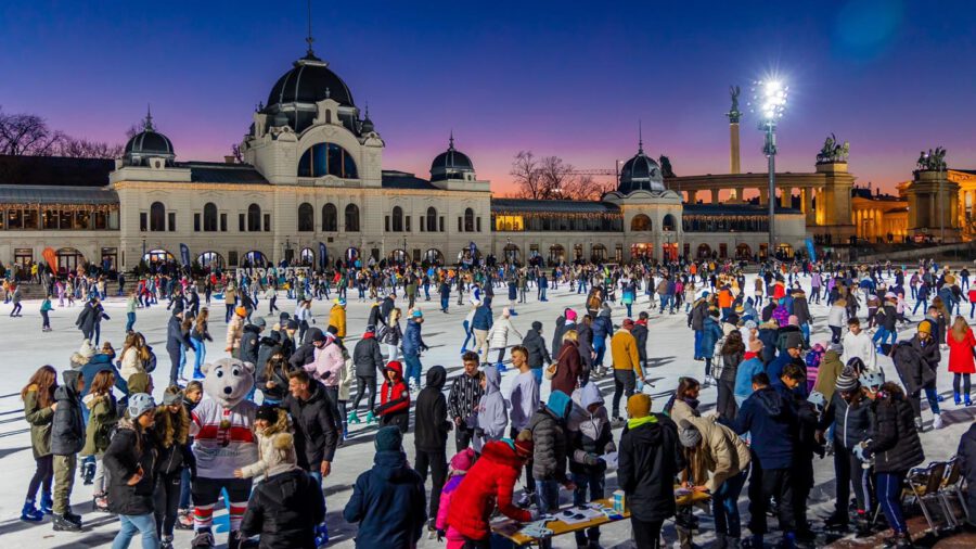 Die Eisbahn im Budapester Stadtwäldchen feiert am Samstag ihren 152. Geburtstag