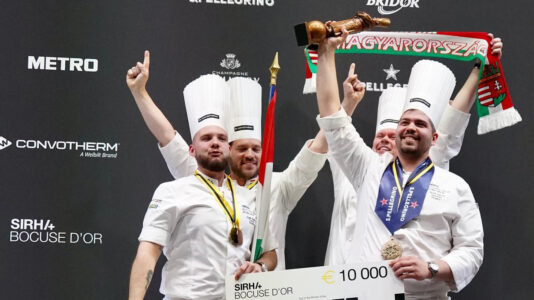 Das ungarische Team wurde Dritter beim Weltfinale des Bocuse d'Or