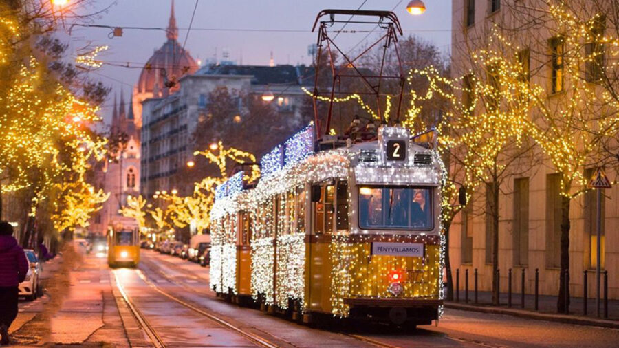 Die Lichtertram ist ab dem 1. Dezember in Budapest unterwegs