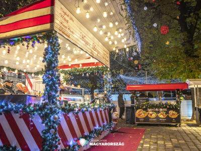 Mit Eislaufbahn und Lichterlöwen öffnete der Budapester Weihnachtsmarkt seine Pforten